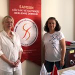 Samsun Çölyak ve Glutensiz Beslenme Derneği Başkanı Sara Kosif ve  Başkanımız  Fatma Müjgan Demir